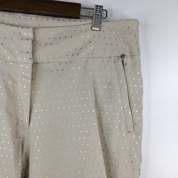 Lane Bryant Golden Waterdrop Print Cropped Pants Size 16 - Picture 3 of 8